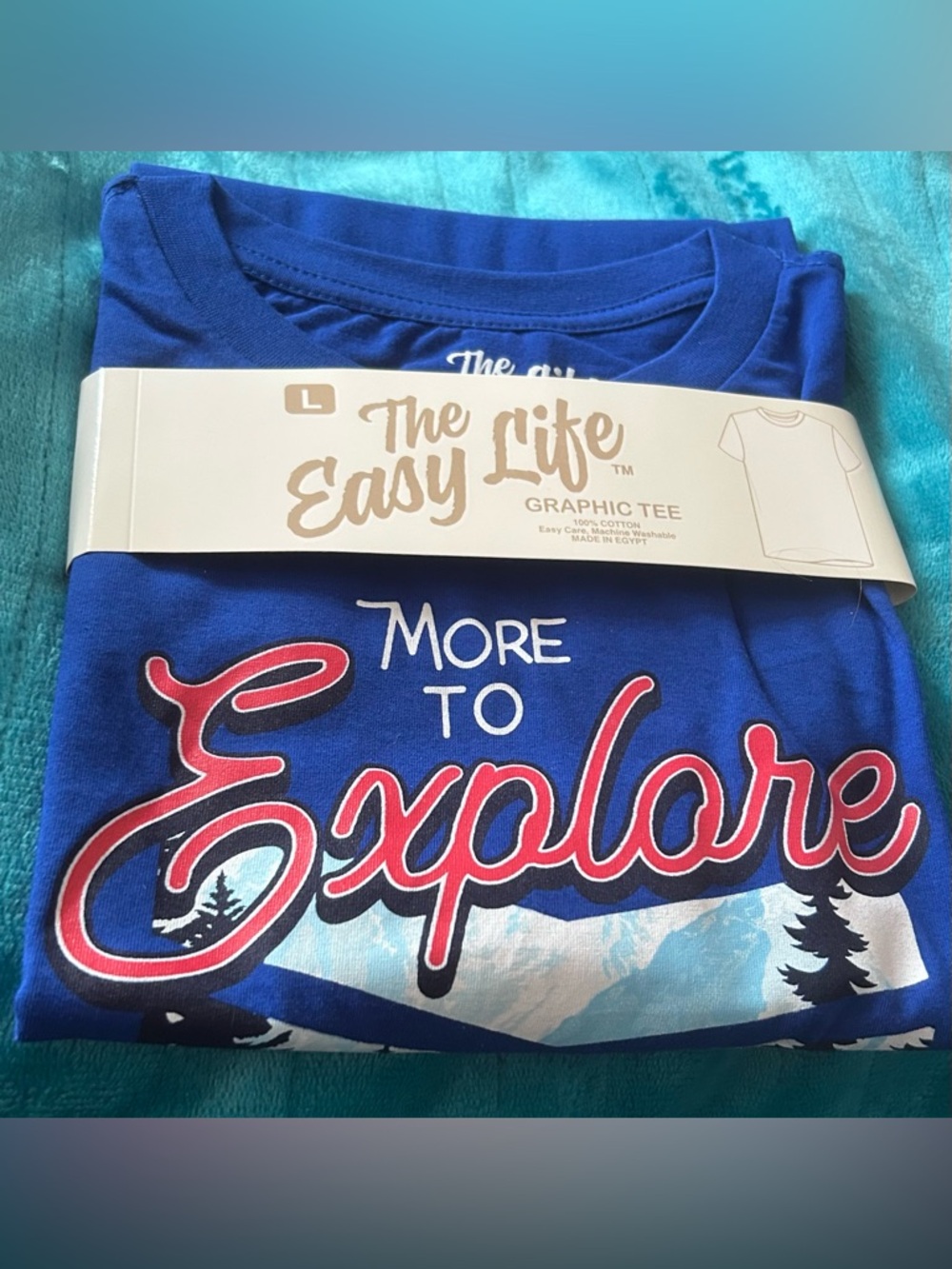 The Easy Life Men’s Graphic Tee Large NEW Explore 100% Cotton